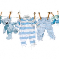 Servietten 25x25 cm - Baby Boy Clothes