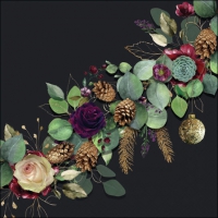 Servietten 25x25 cm - Eucalyptus Black