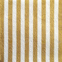 Servietten 33x33 cm - Elegance Stripes Gold/White