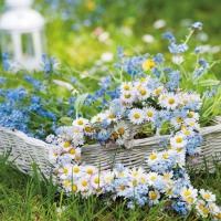 Servietten 33x33 cm - Flower Heart