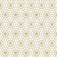 Servietten 33x33 cm - Bocale Positiv Gold