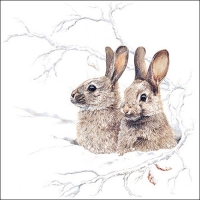 Servietten 33x33 cm - Winter Morning