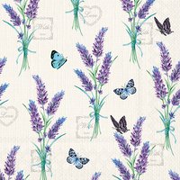 Servietten 33x33 cm - Lavender With Love Cream