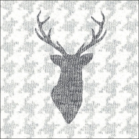 Servietten 33x33 cm - Deer Knitted