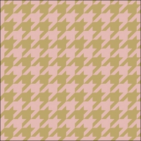 Servietten 33x33 cm - Pied-de-Poule Gold/Terracotta