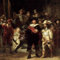 Servietten 33x33 cm - Night Watch