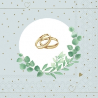 Servietten 33x33 cm - Wedding Branch Blue