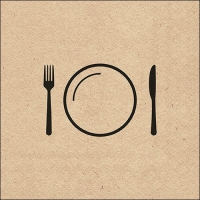 Servietten 33x33 cm - Recycled Nice Dinner