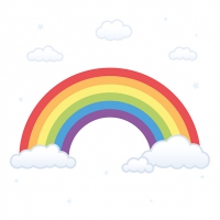 Servietten 33x33 cm - Rainbow