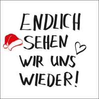Servietten 33x33 cm - Endlich X-Mas