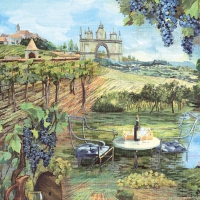 Servietten 33x33 cm - Vineyard