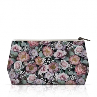 Kosmetiktasche - Vintage Flowers Black