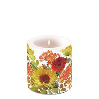 Dekorkerze klein - Sunny Flowers Cream Dekorkerze klein - Sunny Flowers Cream