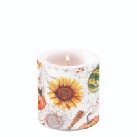Dekorkerze klein - Pumpkins & Sunflowers