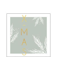 Servietten 25x25 cm - X-Mas Green 