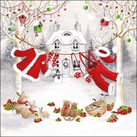 Servietten 33x33 cm - Clothes Line