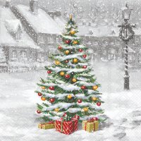 Servietten 33x33 cm - Tree On Square