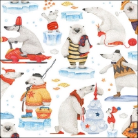 Servietten 33x33 cm - Artic Tales