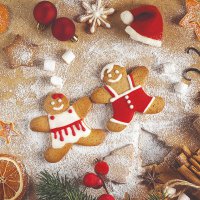 Servietten 33x33 cm - Baking Cookies