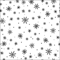 Servietten 33x33 cm - Crystals All Over Black