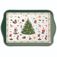 Tablett - Christmas Evergreen White