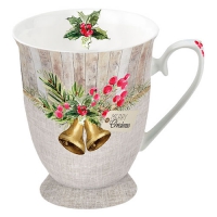 Porzellan-Tasse - Christmas Bells