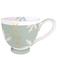 Porzellan-Tasse - X-Mas Green