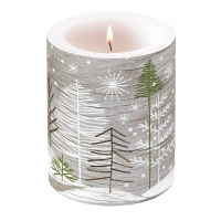 Dekorkerze - Trees On Wood