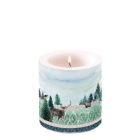 Dekorkerze klein - Deer Winterscene