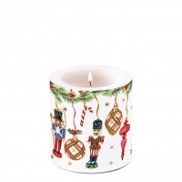 Dekorkerze klein - Nutcrackers Decoration