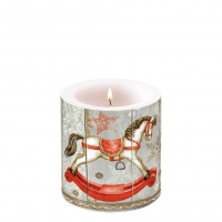 Dekorkerze klein - Rocking Horse