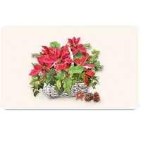 Breakfast Tray - Poinsettia In Basket