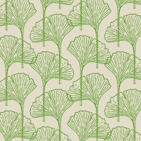 Servietten 33x33 cm - Gingko, creme
