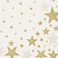 Servietten 33x33 cm - Shining Star Cream