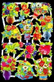 Glanzbilder - Blumen 50er Jahre