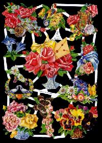 Glanzbilder - Blumen 50er Jahre