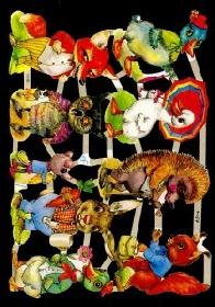 Glanzbilder - Comictiere