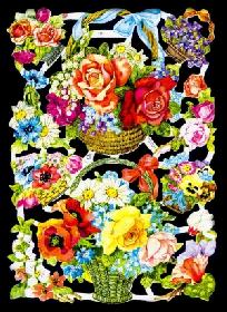 Glanzbilder - Blumen  50er Jahre