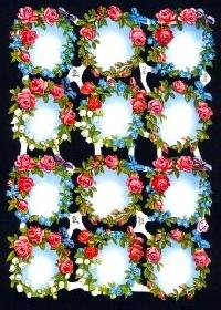 Glanzbilder - 12 Blumenkr�nze ohne Text