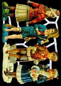 Glanzbilder - 4 Kinder quer