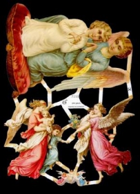 Glanzbilder mit Gold-Glimmer - verschiedene Engel Glanzbilder mit Gold-Glimmer - verschiedene Engel