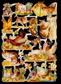 Glanzbilder - Bauernhoftiere   