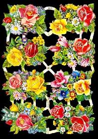 Glanzbilder - greller Rosenbogen