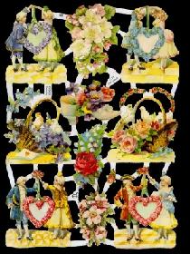 Glanzbilder - Kinder mit Herzen