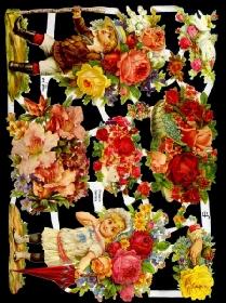 Glanzbilder - Blumen mit Horn Glanzbilder - Blumen mit Horn