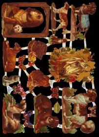 Glanzbilder - Hunde mit Pferdekopf