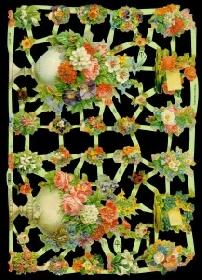 Glanzbilder - Blumenvasen