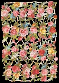 Glanzbilder - kleine Rosenkörbchen Glanzbilder - kleine Rosenkörbchen