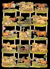 Glanzbilder - Bauernhoftiere