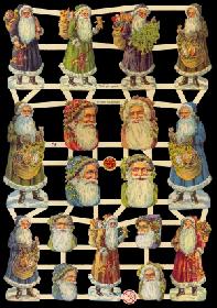 Glanzbilder - Weichnachtsmänner & Weihnachtsmannköpfe Glanzbilder - Weichnachtsmänner & Weihnachtsmannköpfe